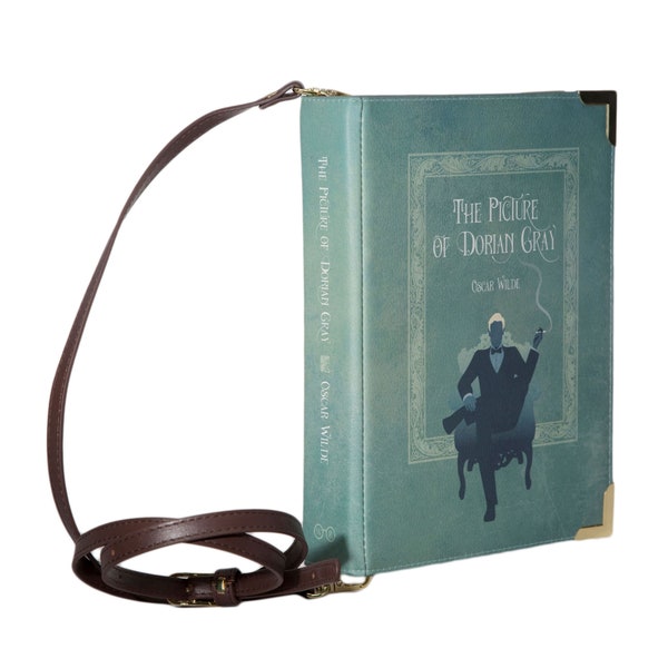 Afbeelding van Dorian Grey Boekentas, Boekentas, Boekenliefhebber Geschenken, Donkere Academia Geschenken, Portemonnees En Tassen Crossbody, Boekenhandtas, Boekentas