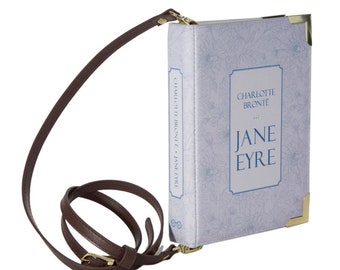 Jane Eyre Book Bag, Book Lovers Gifts, Book Purse, Mothers Day Gift, Book Shaped Bag, Book Clutch, Book Handbag, Charlotte Bronte Gifts