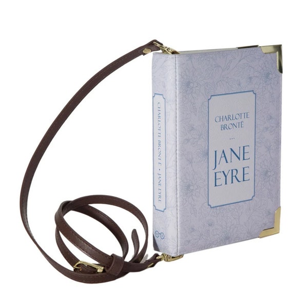 Jane Eyre Buchtasche, Buch-Liebhaber-Geschenke, Buch-Geldbeutel, Muttertagsgeschenk, buchförmige Tasche, Buch-Kupplung, Buchhandtasche, Charlotte Bronte-Geschenke