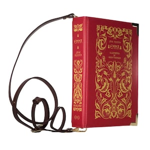 Book Purse by WellReadCompany, Emma Book Bag, Victorian Book Clutch, Cute Handbag, Book Lover Gift, Literary GIft, Regency Bag, Renaissance