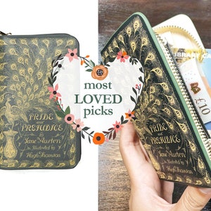 Stolz und Vorurteil Brieftasche, einzigartiges Geschenk für Mama, Jane Austen Geschenk, Buch-Liebhaber-Geschenk, Renaissance Buch Geldbörse, Bookish Merch, Regency