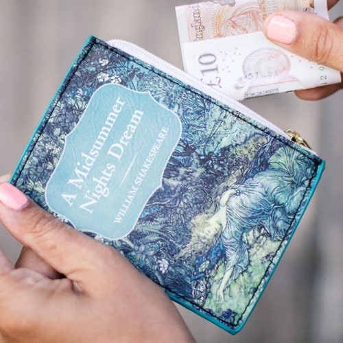 A Midsummer Night's Dream, Medieval Book Pouch, Zipper Book Coin