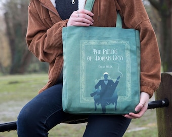 The Picture of Dorian Gray Bag, Book Tote Bag, Gifts for Teachers, Oscar Wilde Book Handbag,  Bookish Gifts for Her, Literary Shoulder Bag
