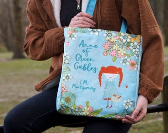 Anne of Green Gables Tote Bag, Children Handbag, Book Purse Bag, Kids Tote Bag, Book Handbag, Literary School Bag, Bookish Gift For Daughter