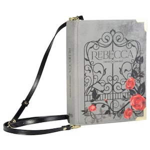 Rebecca Book Purse, Daphne du Maurier Gifts, Book Shaped Bag, Gothic Book Bag, Book Handbag, Book Lover Gifts, Whimsigoth Bag, Literature