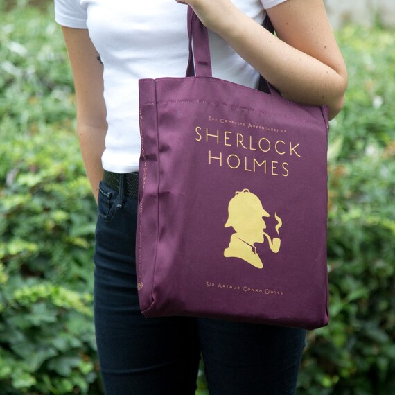 desconcertado Practicar senderismo Labor Sherlock Holmes Tote Bag Canvas Tote Bag Book Purse Large - Etsy España