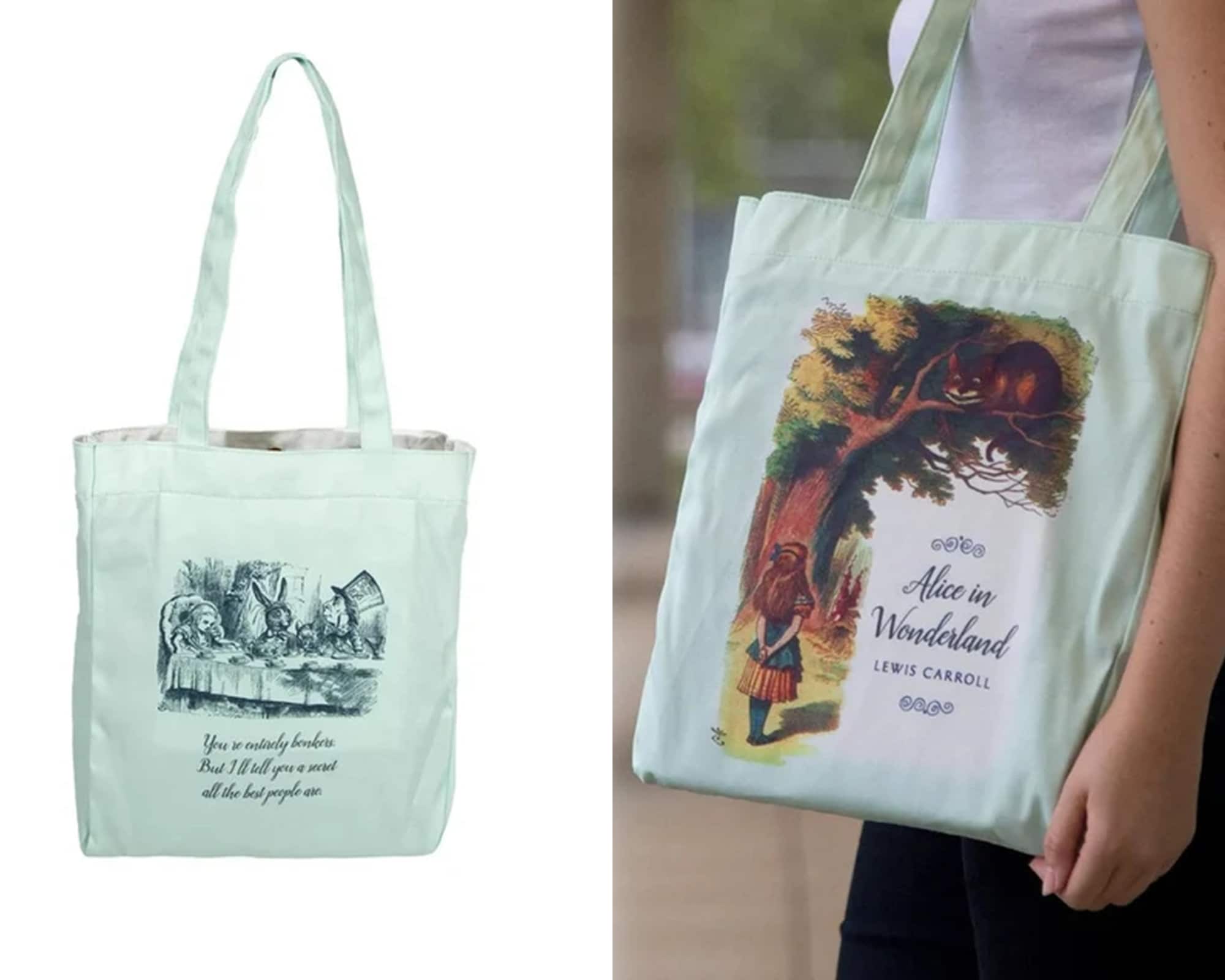 Alice in Wonderland Ivory and Morning Dawn Tote