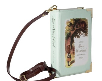 Borsa a forma di libro di Alice nel Paese delle Meraviglie, regalo