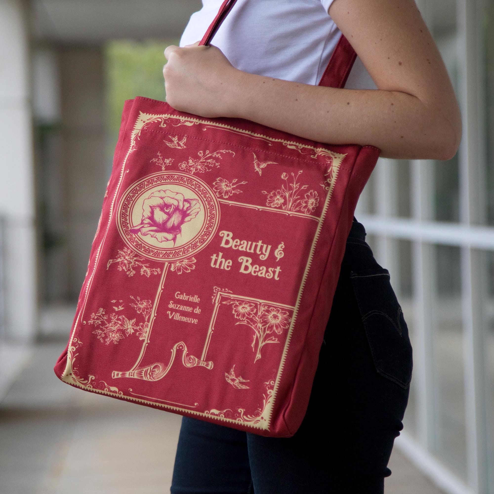 Beauty and the Beast Tote Bag Book Tote Bag Christmas Gift 