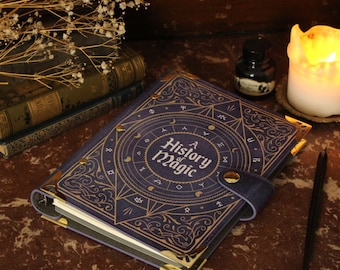 A History Of Magic Refillable Ring Binder Notebook, Best Gifts For Her, Witchy Journal, Fantasy Poetry Journal, Bookish Holiday Gifts