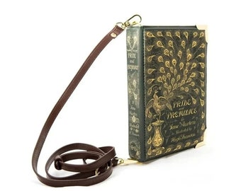 Boek minnaar cadeau, Pride and Prejudice boekentas, Jane Austen boekentas, literaire geschenken, boek clutch, boek crossbody tas, Moederdag cadeau