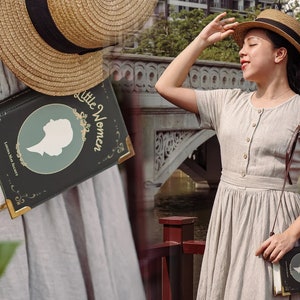 Little Women Book Bag, Book Handbag, Unique Gift For Mom,  Literary Cocktail Clutch, Light Academia, Anniversary Gift For Women, Book Purse