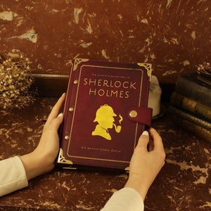 Sherlock Holmes Book Notebook For Journaling, Holiday Gifts For Her, Poet Scrapbook, Mystery Junk Journal, Novelty Stationary Notebook
