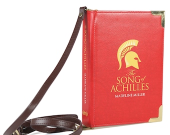 The Song Of Achilles Book Bag, Patroclus Book Purse, Greek Mythology Crossbody Bag, Madeline Miller Gift, Book Shaped Bag, Novelty Clutch