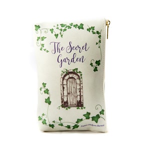 Monedero con forma de libro de The Secret Garden, billetera con forma de libro, regalos para damas de honor, monedero con forma de libro, regalos para despedidas de soltera, regalos literarios para bodas