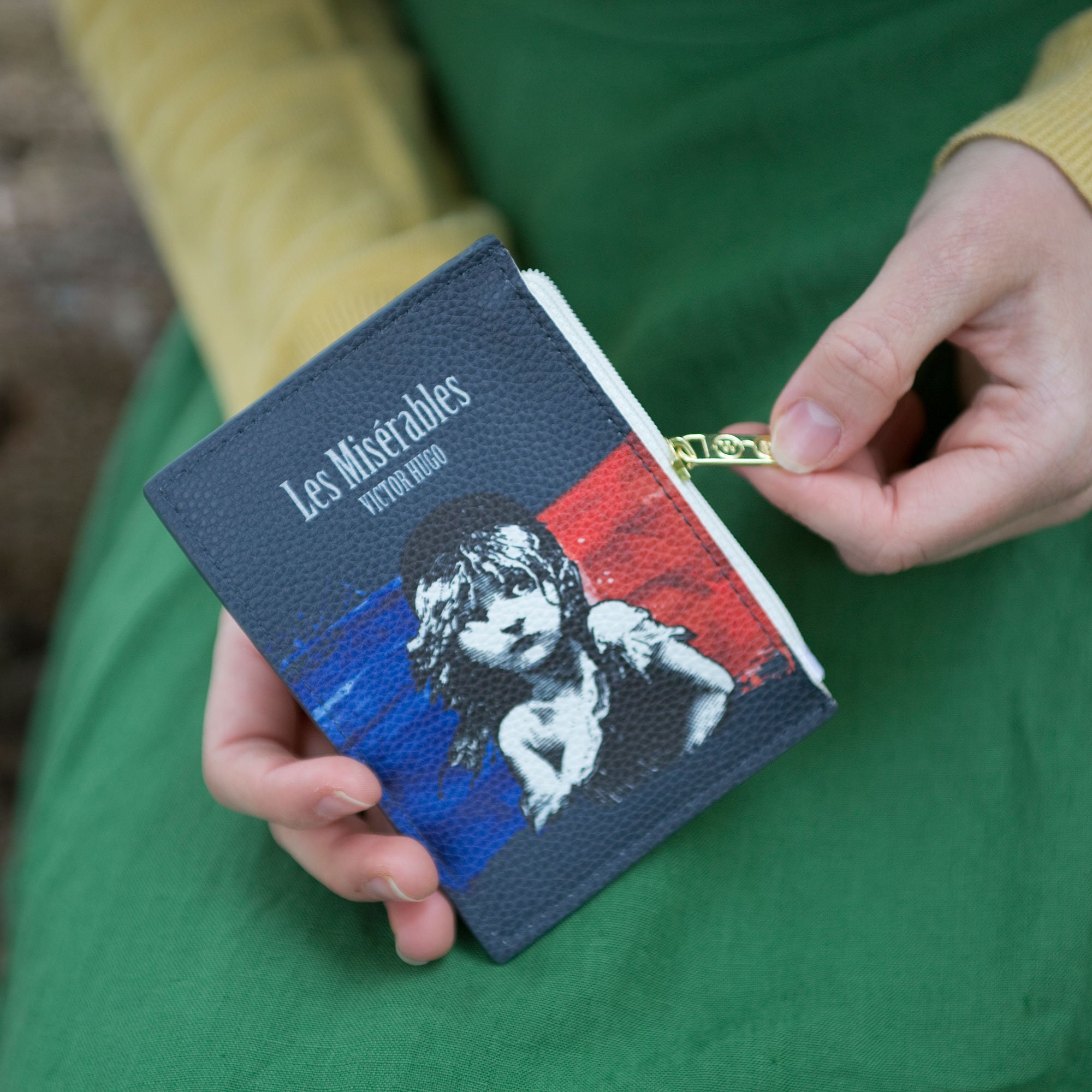Les Misérables Book Wallet, Book Coin Purse, Victor Hugo Fan Gift, Book Lover Gift, Book Card Holder, Zip Around Wallet, French Literature