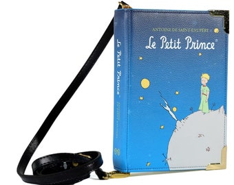 Envío local de la UE - Monedero Le Petit Prince, Cartera de libros, Regalo del Principito, Bolsa de libros novedosa, Bolsa de libros, Bolsa de mano literaria, Embrague