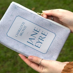 Lokaler EU-Versand - Jane Eyre Buch Geldbörse, Einzigartiges literarisches Geschenk für Buchliebhaber, Ideal für Brautpartys, Brautjungfern, Veganer Münzbeutel