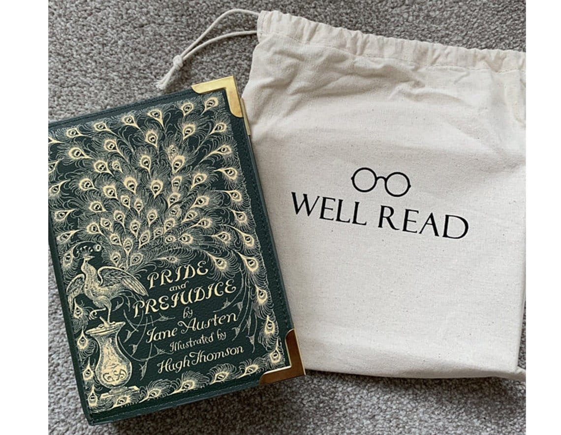 Pride and Prejudice Book Purse, WellReadCompany Book Bag, Best Gift For Mom, Spring Style, Book Lover Gift, Book Clutch,Literary Gift