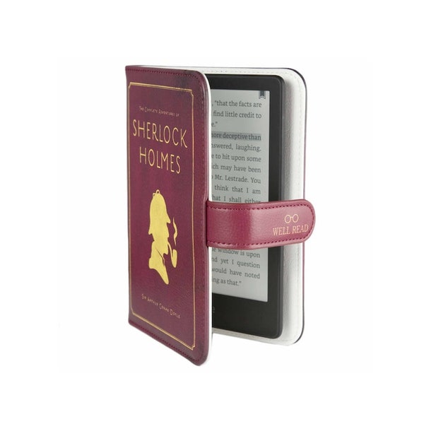 Funda Kindle Paperwhite de Sherlock Holmes, regalo del Día de las Madres, fundas electrónicas únicas, funda Kindle de 11.ª generación, accesorios tecnológicos, funda Kindle