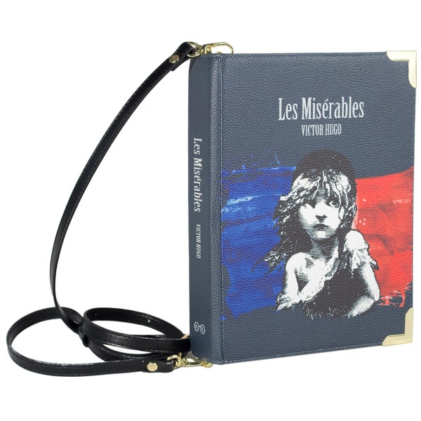 Les Miserables Book Purse, Victor Hugo Fan Gift, Book Clutch, Graduation Gifts For Teachers, Book Shaped Crossbody Bag, Book Handbag