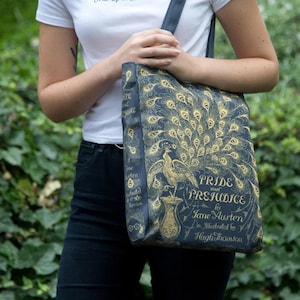 Sac fourre-tout Orgueil et Préjugés, Cadeau unique pour maman, Cadeaux Jane Austen, Style printanier, Cadeaux pour amoureux des livres, Cadeau littéraire, Sac fourre-tout, Grand-mère