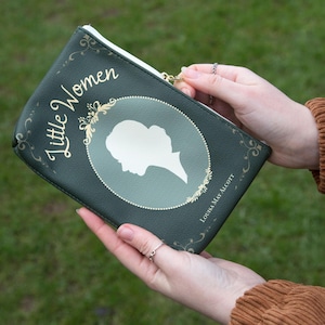 Monedero de Mujercita, Cartera Libro, Regalos para Amantes de los Libros, Monedero Libro, Cartera de la Era de los Poetas, Estuche, Regalo de Aniversario para Ella, Bolso Victoriano