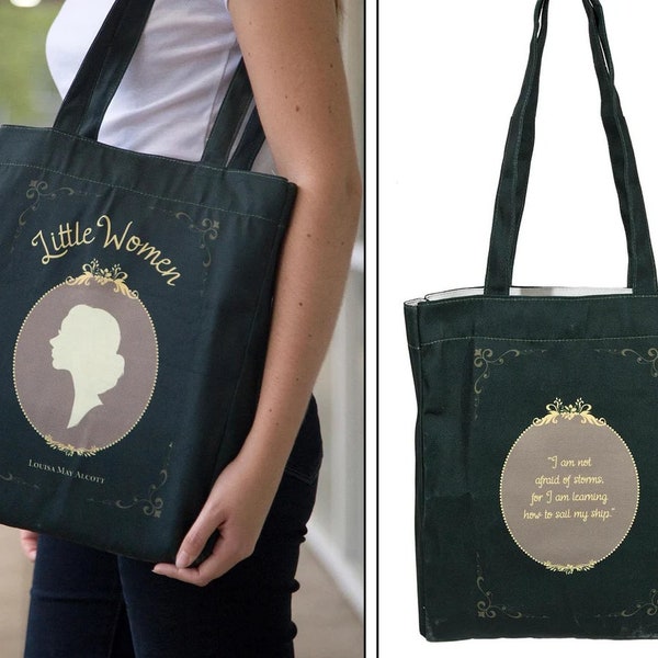 EU Shipping - Little Women Book Tote Bag, Book Lovers Gifts, Bookish Tote Bag, Graduation Gift For Her, Teacher Bag,Theater-Themed Tote Bags