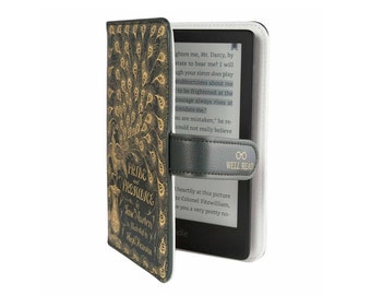 Pride And Prejudice Kindle Case, Unique Electronics Cases, Victorian Kindle Paperwhite Cover, Jane Austen Gifts, Regency Kindle Sleeve