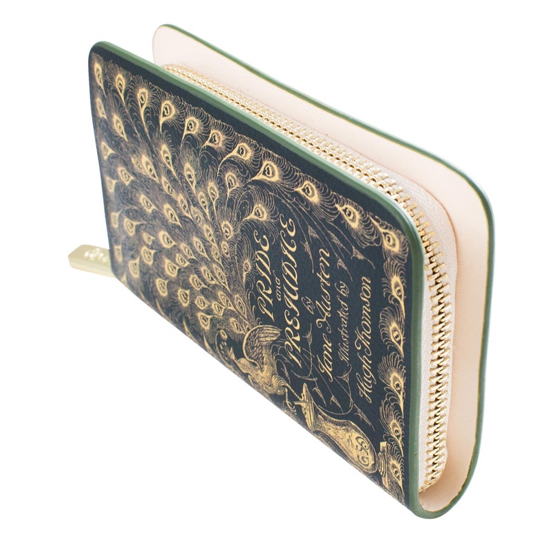 Lokaler EU-Versand Buchliebhaber Geschenk, Büchertasche Stolz und Vorurteil, Jane Austen Buch Geldbörse, Muttertagsgeschenke, Bücherwurm Tragetaschen, Buch Clutch Zip Around Wallet