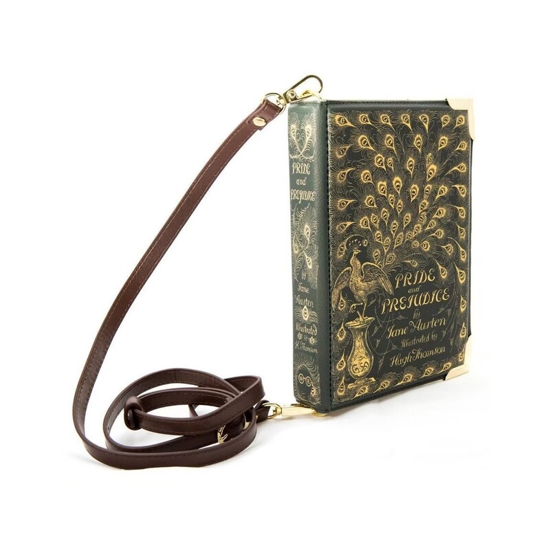 Pride and Prejudice Book Bag, Jane Austen Book Purse, Book Clutch, Book Lover Gift, Crossbody Bag, Literary Gift 