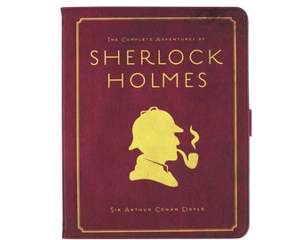 Sherlock Holmes Book iPad Case, Tablet Covers, iPad 10th Gen 10.9 in Cover, Bookish iPad Pro 12.9 Tech Accessories, Unique Electronics Cases