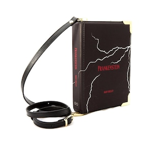 Local USA shipping - NO TARIFFS ~ Book Purse, Frankenstein Book Bag, Book Lovers Gifts, Giftable Accessories, Book Clutch, Crossbody Handbag