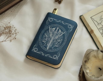 Drak- och svärdskrönikornas bokplånbok, romantikplånbok, fantasybokplånbok, wingleader-plånbok med dragkedja, Dragon Rider-plånbok, Librariancore