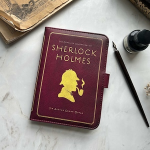 Sherlock Holmes Book Nook Case, Book Lover Gifts, Detective Kobo Cover, Teacher Appreciation Gift, Bookish Ereader Sleeve, Book Nook Cover