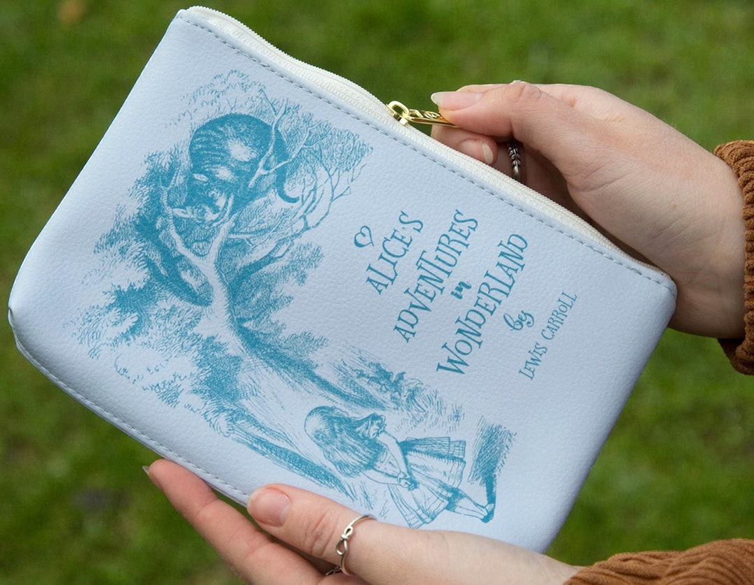 Alice in Wonderland Wallet Book Coin Purse Festival Accessories Book Make up Bag Bookish Pencil Case Literary Pouch Lewis Carroll Etsy Ireland