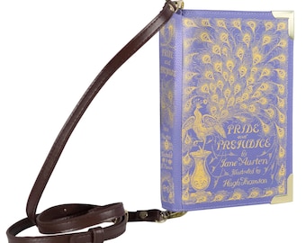 Gift For Mom, Book Purse Pride and Prejudice, Book Bag by WellReadCo, Literary Gift, Book Lover Gifts, Jane Austen Book Clutch, Graduation