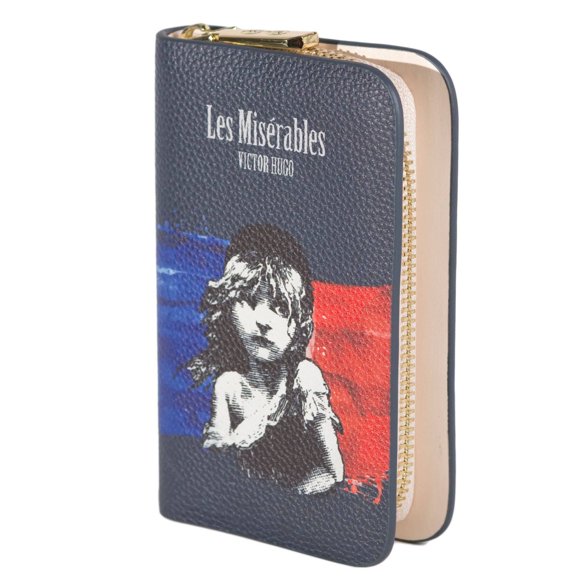 Les Miserables Book Wallet, Book Purse, Zip Around Wallet