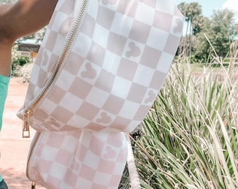 Checkered Mouse Fanny Pack
