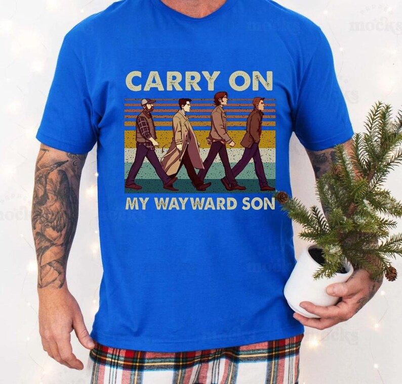 Vintage Carry on My Wayward Son Unisex Shirts, Supernatural Dean