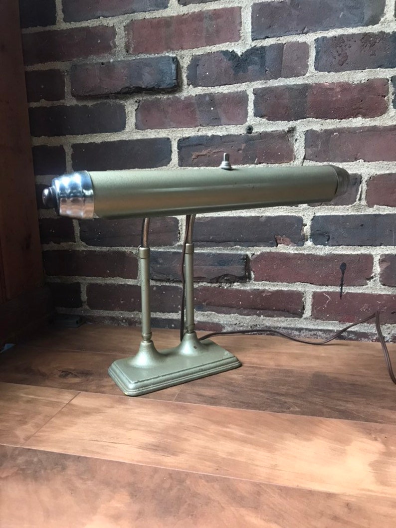 Vintage Lawyer Banker Desk Lamp