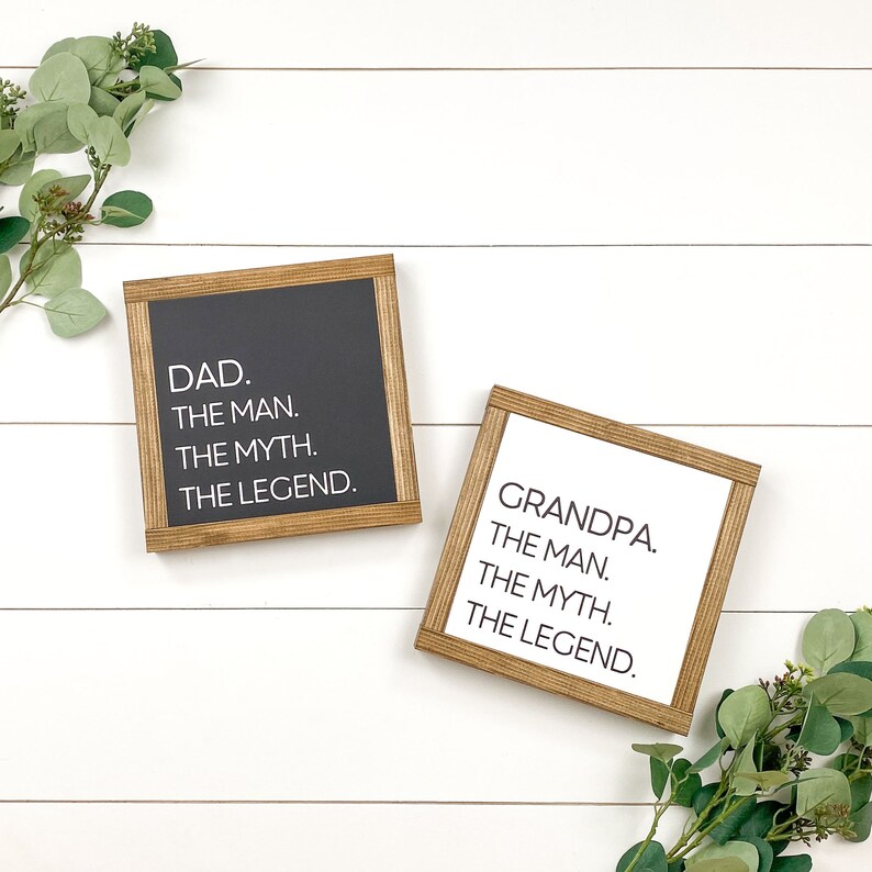 Dad Grandpa Personalized Gift Dad Grandpa Personalized Sign Gift For Dad Personalized Dad The Man The Myth The Legend Sign