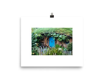 Blue Hobbit Door