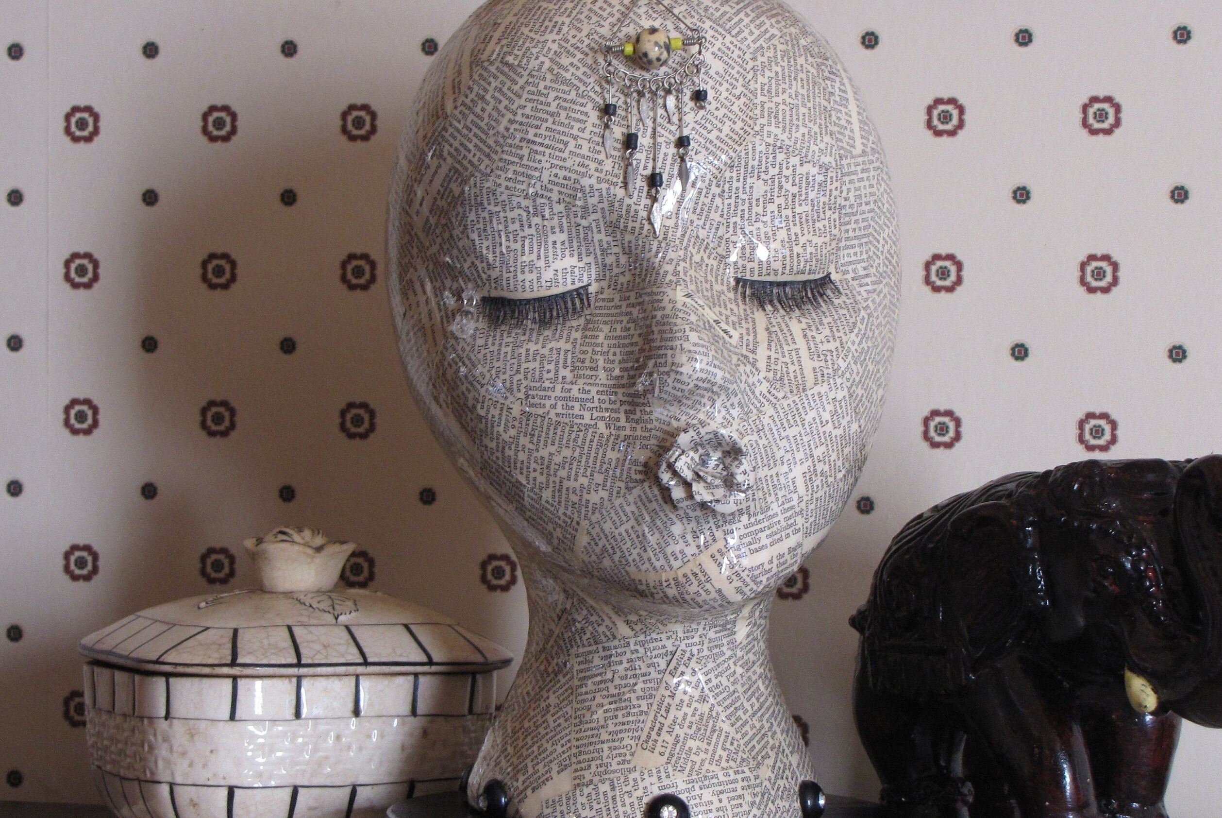 Words Matter Mannequin Head One Of A Kind Conversation Etsy