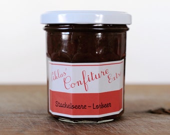 Stachelbeere - Lorbeer Confiture / Gooseberry bay leaf confiture