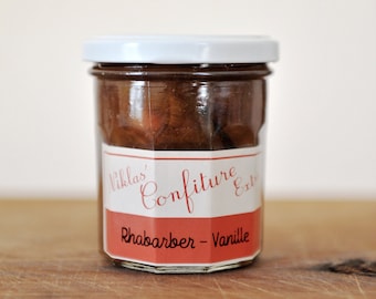 Rhabarber - Vanille Confiture / Rhubarb-Vanilla Confiture