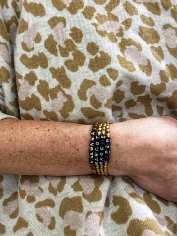 etsy letter bracelet