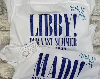 DIY Mamma Mia inspired school leavers shirt transfer - Iron on yourself at home.