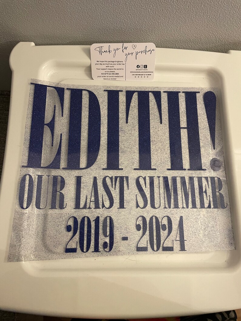 DIY Mamma Mia Inspired School Leavers Shirt Transfer Iron on Yourself