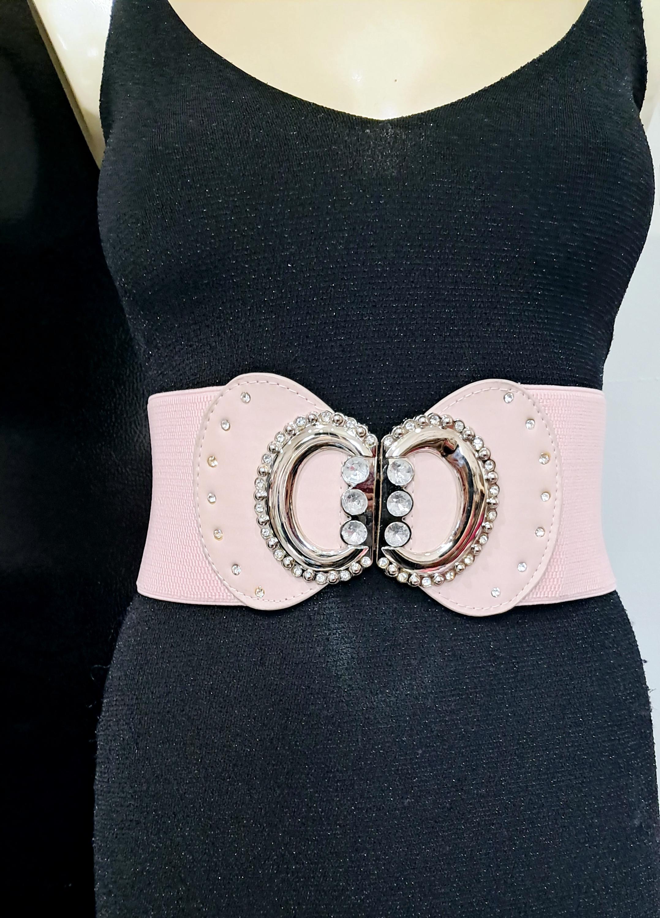Rhinestone Adjustable Waist Corset Statement Belt Women main image 3